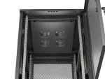 SZAFA INSTALACYJNA RACK STOJĄCA 19" 18U 600X800 CZARNA DRZWI PERFOROWANE LANBERG (FLAT PACK) 