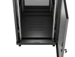 SZAFA INSTALACYJNA RACK STOJĄCA 19" 18U 600X800 CZARNA DRZWI PERFOROWANE LANBERG (FLAT PACK) 