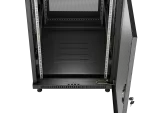SZAFA INSTALACYJNA RACK STOJĄCA 19" 18U 600X800 CZARNA DRZWI PERFOROWANE LANBERG (FLAT PACK) 