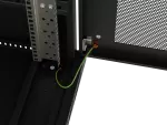 SZAFA INSTALACYJNA RACK STOJĄCA 19" 18U 600X800 CZARNA DRZWI PERFOROWANE LANBERG (FLAT PACK) 
