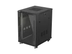SZAFA INSTALACYJNA RACK STOJĄCA 19" 18U 600X800 CZARNA DRZWI PRZESZKLONE LANBERG (FLAT PACK)