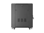 SZAFA INSTALACYJNA RACK STOJĄCA 19" 18U 600X800 CZARNA DRZWI PRZESZKLONE LANBERG (FLAT PACK)
