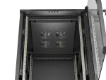 SZAFA INSTALACYJNA RACK STOJĄCA 19" 18U 600X800 CZARNA DRZWI PRZESZKLONE LANBERG (FLAT PACK)