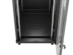 SZAFA INSTALACYJNA RACK STOJĄCA 19" 18U 600X800 CZARNA DRZWI PRZESZKLONE LANBERG (FLAT PACK)