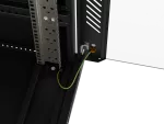 SZAFA INSTALACYJNA RACK STOJĄCA 19" 18U 600X800 CZARNA DRZWI PRZESZKLONE LANBERG (FLAT PACK)