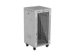 SZAFA INSTALACYJNA RACK STOJĄCA 19" 22U 600X600 SZARA DRZWI PRZESZKLONE LCD LANBERG (FLAT PACK)
