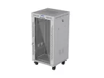 SZAFA INSTALACYJNA RACK STOJĄCA 19" 22U 600X600 SZARA DRZWI PRZESZKLONE LCD LANBERG (FLAT PACK)