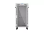 SZAFA INSTALACYJNA RACK STOJĄCA 19" 22U 600X600 SZARA DRZWI PRZESZKLONE LCD LANBERG (FLAT PACK)