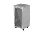 SZAFA INSTALACYJNA RACK STOJĄCA 19" 22U 600X600 SZARA DRZWI PRZESZKLONE LCD LANBERG (FLAT PACK)