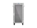 SZAFA INSTALACYJNA RACK STOJĄCA 19" 22U 600X600 SZARA DRZWI PRZESZKLONE LCD LANBERG (FLAT PACK)