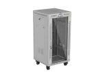 SZAFA INSTALACYJNA RACK STOJĄCA 19" 22U 600X600 SZARA DRZWI PRZESZKLONE LCD LANBERG (FLAT PACK)