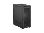 SZAFA INSTALACYJNA RACK STOJĄCA 19" 27U 600X1000 CZARNA DRZWI PERFOROWANE LANBERG (FLAT PACK)
