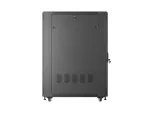 SZAFA INSTALACYJNA RACK STOJĄCA 19" 27U 600X1000 CZARNA DRZWI PERFOROWANE LANBERG (FLAT PACK)