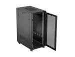 SZAFA INSTALACYJNA RACK STOJĄCA 19" 27U 600X1000 CZARNA DRZWI PERFOROWANE LANBERG (FLAT PACK)