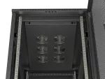 SZAFA INSTALACYJNA RACK STOJĄCA 19" 27U 600X1000 CZARNA DRZWI PERFOROWANE LANBERG (FLAT PACK)