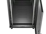 SZAFA INSTALACYJNA RACK STOJĄCA 19" 27U 600X1000 CZARNA DRZWI PERFOROWANE LANBERG (FLAT PACK)