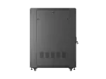 SZAFA INSTALACYJNA RACK STOJĄCA 19" 27U 600X1000 CZARNA DRZWI PERFOROWANE LANBERG (FLAT PACK)