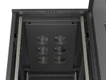 SZAFA INSTALACYJNA RACK STOJĄCA 19" 27U 600X1000 CZARNA DRZWI PERFOROWANE LANBERG (FLAT PACK)