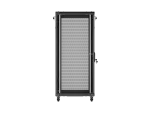 SZAFA INSTALACYJNA RACK STOJĄCA 19" 27U 600X1000 CZARNA DRZWI PERFOROWANE LANBERG (FLAT PACK)