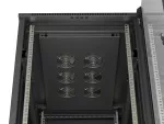 SZAFA INSTALACYJNA RACK STOJĄCA 19" 27U 600X1000 CZARNA DRZWI PRZESZKLONE LANBERG (FLAT PACK)