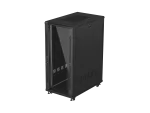 SZAFA INSTALACYJNA RACK STOJĄCA 19" 27U 600X1000 CZARNA DRZWI PRZESZKLONE LANBERG (FLAT PACK)