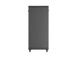 SZAFA INSTALACYJNA RACK STOJĄCA 19" 27U 600X1000 CZARNA DRZWI PRZESZKLONE LANBERG (FLAT PACK)