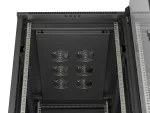 SZAFA INSTALACYJNA RACK STOJĄCA 19" 27U 600X1000 CZARNA DRZWI PRZESZKLONE LANBERG (FLAT PACK)