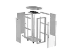 SZAFA INSTALACYJNA RACK STOJĄCA 19" 42U 600X1000 SZARA DRZWI PRZESZKLONE LCD LANBERG (FLAT PACK)