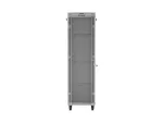 SZAFA INSTALACYJNA RACK STOJĄCA 19" 42U 600X1000 SZARA DRZWI PRZESZKLONE LCD LANBERG (FLAT PACK)