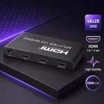 Qoltec Aktywny rozdzielacz Splitter 2 x HDMI 4K x 2K | 6Gb/s | 60Hz |  High stability