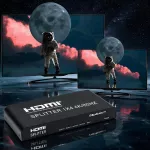 Qoltec Aktywny rozdzielacz Splitter 4 x HDMI 4K x 2K | 6Gb/s | 60Hz | High stability