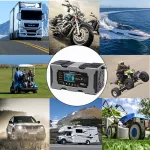 Qoltec Inteligentna mikroprocesorowa ładowarka 12V 10A | Prostownik z funkcją naprawy do akumulatora AGM GEL LiFePO4 | LCD
