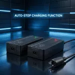 Qoltec Szybka Ładowarka do roweru skutera elektrycznego 36V | 42V | 4A |wtyczka Bosch + kabel zasilający