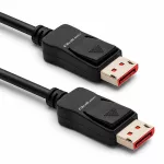 Qoltec Kabel DisplayPort v2.1 męski | DisplayPort v2.1 męski | 8K | 40G | 1.5m