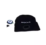 ROOKS CZAPKA Z LAMPKĄ USB 80lm CZARNA...