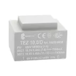 TEZ 10,0/D 230/10,5-10,5V TEZ Jednofazowy transformator do obwodów drukowanych zalewany