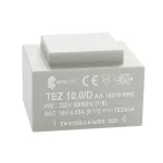 TEZ 10,0/D 230/18V Jednofazowy transformator do obwodów drukowanych zalewany