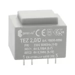 TEZ 2,0/D 230/ 6- 6V Jednofazowy transformator do obwodów drukowanych zalewany