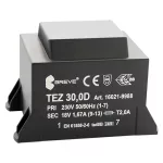TEZ 30,0/D 230/15V Jednofazowy transformator do obwodów drukowanych zalewany