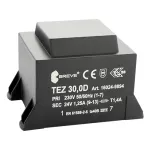TEZ 30,0/D 230/24V Jednofazowy transformator do obwodów drukowanych zalewany