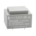 TEZ 4,0/D 230/12V Jednofazowy transformator do obwodów drukowanych zalewany
