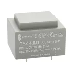 TEZ 4,0/D 230/15V Jednofazowy transformator do obwodów drukowanych zalewany