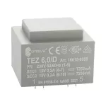 TEZ 6,0/D 230/15-15V Jednofazowy transformator do obwodów drukowanych zalewany