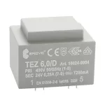 TEZ 6,0/D 400/24V TEZ Jednofazowy transformator do obwodów drukowanych zalewany