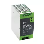 KWR 24048 230-400/ 48VDC 5A Zasilacz impulsowy stabilizowany IP20 na szynę DIN TH-35 z zabezpieczeniem mozliwością regulacji napięcia