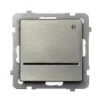Łącznik krzyżowy z podświetleniem niebieskim; SONATA STAL INOX; STAL INOX; ŁP-4RMS/m/37