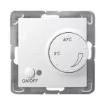 Regulator temperatury z czujnikiem napowietrznym; IMPRESJA; BIAŁY; RTP-1YN/m/00