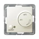 Regulator temperatury z czujnikiem napowietrznym; IMPRESJA; ECRU; RTP-1YN/m/27