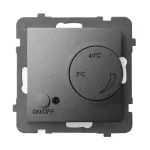 Regulator temperatury z czujnikiem napowietrznym; ARIA; SZARY MAT; RTP-1UN/m/70