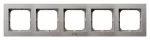 Ramka pięciokrotna do łączników IP-44; AS; KASZMIR; RH-5G/82
